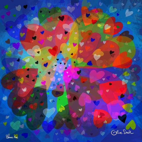 Cosmic love - 70 x 70