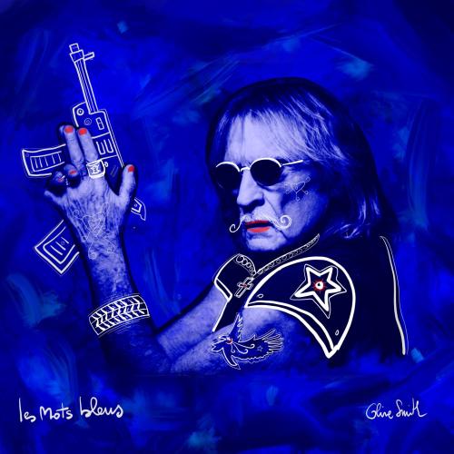 Les Mots bleus - 70 x 70